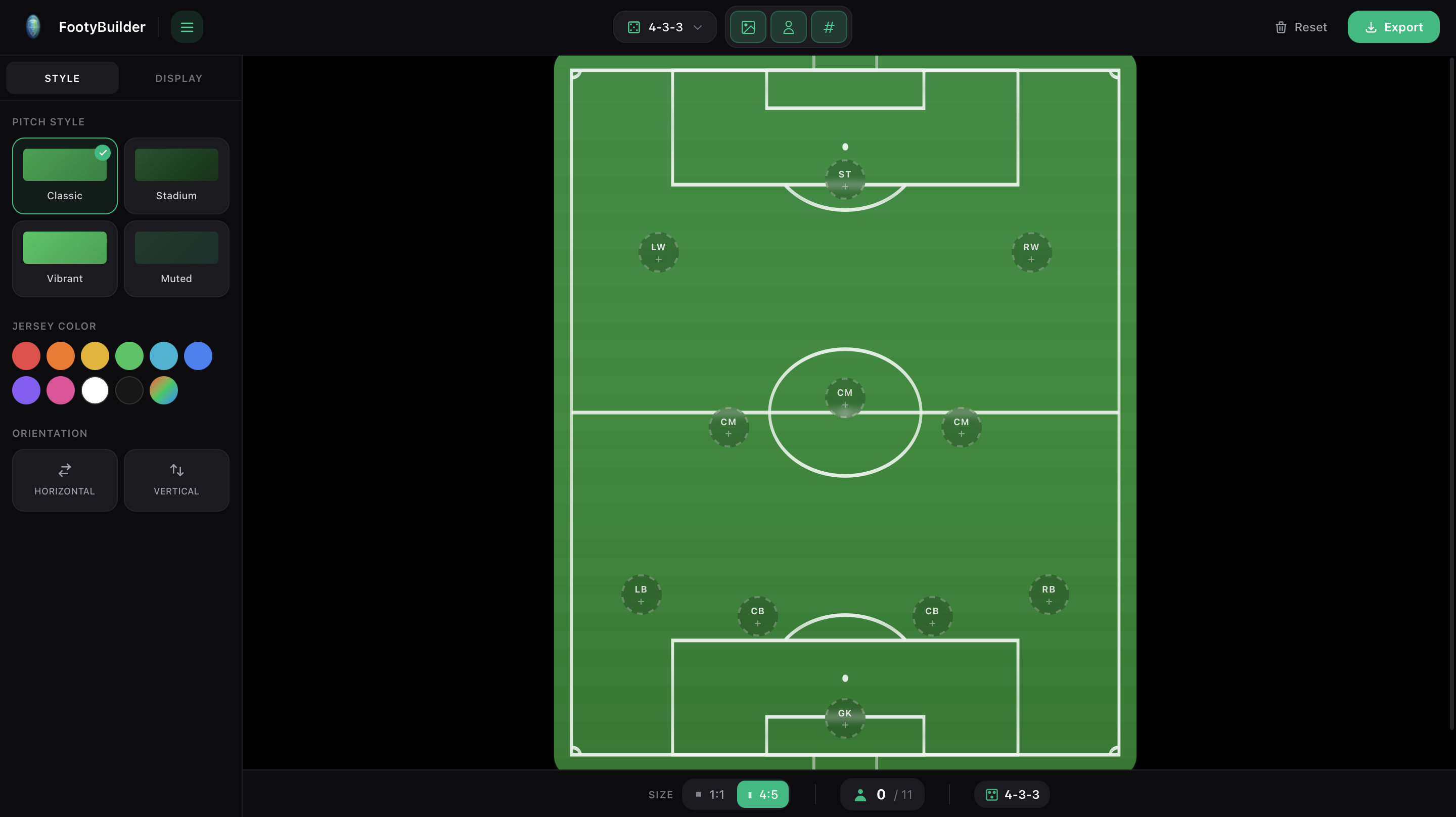 Footy Builder preview